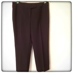 Alfani Essentials Petite 10P Pinstripe Pants Black